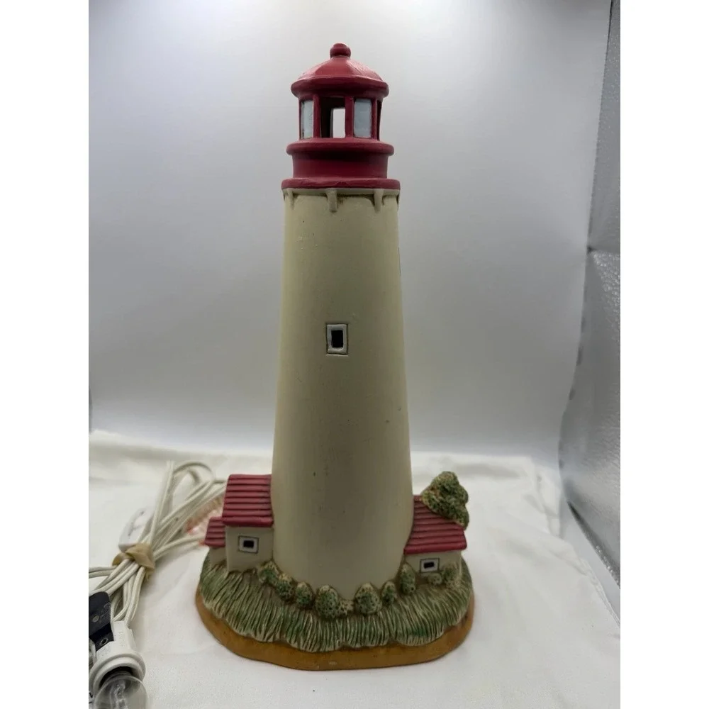 Lefton Lighthouse Cape May Point Light Figurine 1993